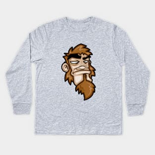 Monkey Face Kids Long Sleeve T-Shirt